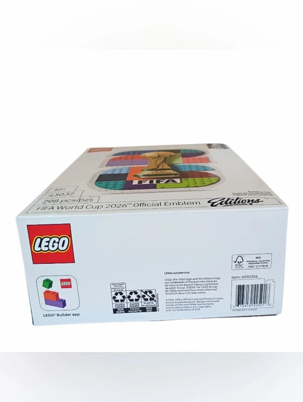 LEGO Editions FIFA World Cup 2026 Official Emblem 43032 • New Sealed